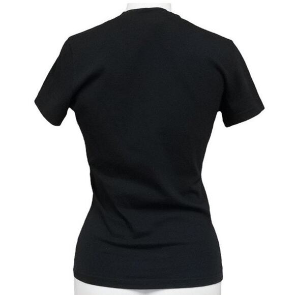 Authentic Christian Dior Dior Addict Galliano Short Sleeve Top Shirt Red Black - Picture 2 of 8